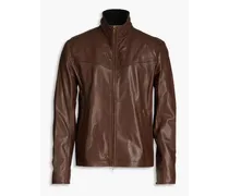 Grant leather jacket - Brown