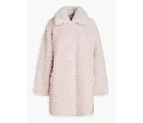 Gwen faux shearling coat - Pink