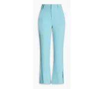Crepe flared pants - Blue