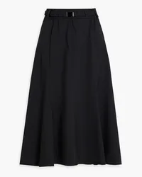 Brunello Cucinelli Belted wool-blend midi skirt - Black Black