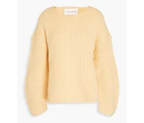 Aline wool and alpaca-blend sweater - Yellow