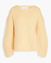 By Malene Birger Aline wool and alpaca-blend sweater - Yellow Yellow