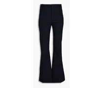 Le High Flare stretch-cotton flared pants - Blue