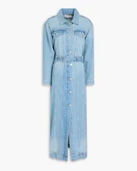 Frame Denim Belted denim midi dress - Blue Blue