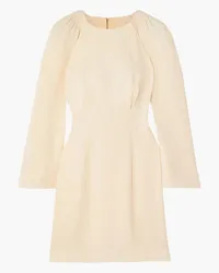 TOVE Marlen crinkled silk-georgette mini dress - Neutral Neutral