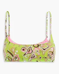 Emilio Pucci Printed bikini top - Green Green