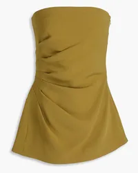 Proenza Schouler Strapless draped crepe top - Green Green