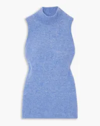 Patou Alpaca-blend turtleneck top - Blue Blue