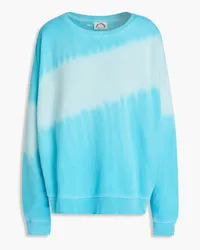 The Upside Alena tie-dyed organic French cotton-terry sweatshirt - Blue Blue