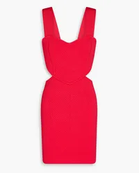 Hervé Léger Cutout bandage mini dress - Orange Orange