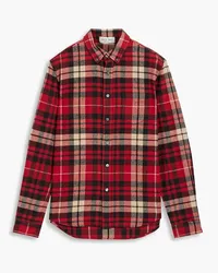 Alex Mill Mill checked cotton-flannel shirt - Red Red