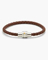 Montblanc Braided leather bracelet - Brown Brown