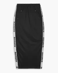 ROTATE Birger Christensen Webbing-trimmed shell maxi skirt - Black Black