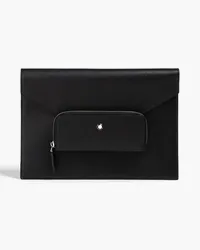 Montblanc Textured-leather pouch - Black - OneSize Black