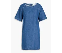 Justine frayed denim mini dress - Blue