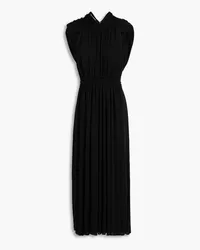 Another Tomorrow Cutout jersey midi dress - Black Black