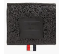 Pebbled-leather cardholder - Black