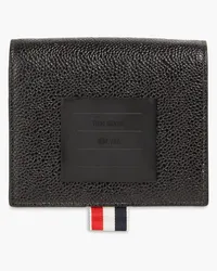 Thom Browne Pebbled-leather cardholder - Black Black