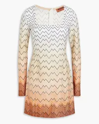 Missoni Metallic crochet-knit mini dress - Neutral Neutral