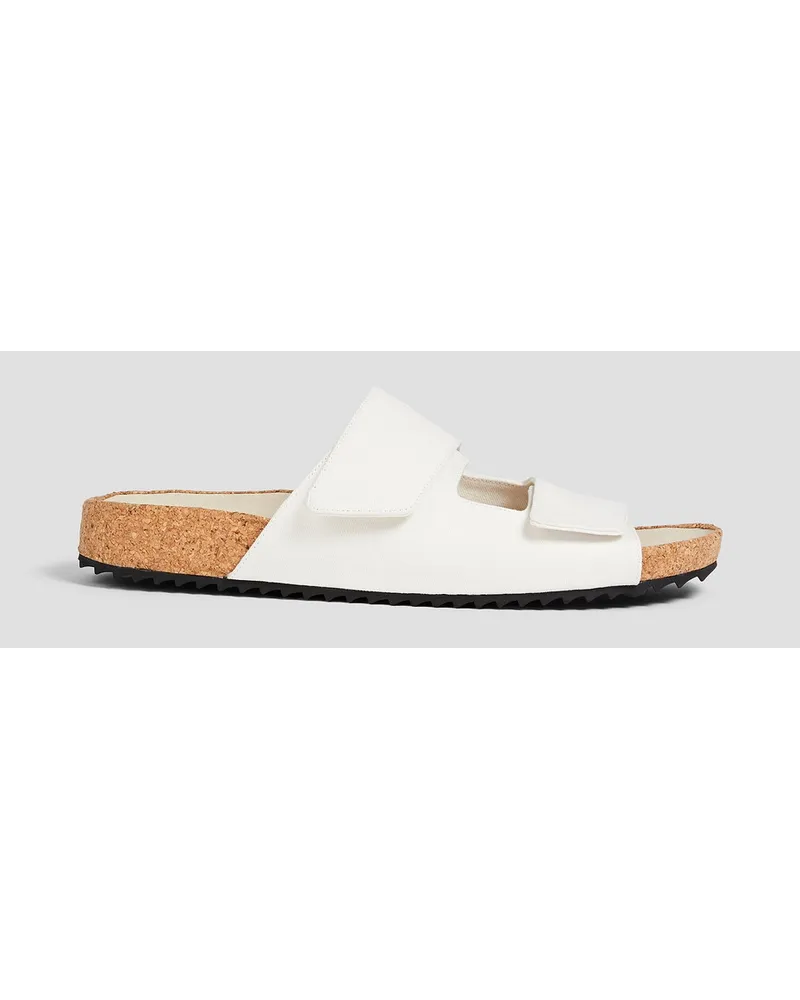 Twill sandals - White