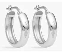 Sterling silver Siamite hoop earrings - Metallic