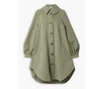 Oversized wool-tweed coat - Green