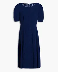 Alberta Ferretti Pleated jacquard dress - Blue Blue