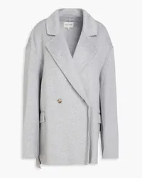 Loulou Studio Oversized wool and cashmere-blend brushed-felt blazer - Gray Gray