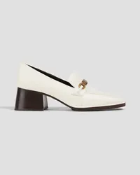 Tory Burch Perrine embellished leather loafers - White White