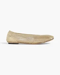 Victoria Beckham Lamé ballet flats - Metallic Metallic