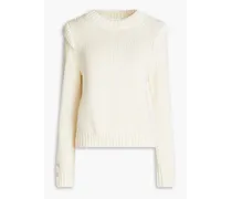 Chavi cotton and wool-blend sweater - White