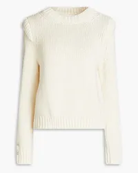 ba&sh Chavi cotton and wool-blend sweater - White White