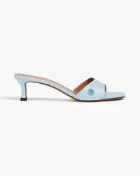 Maje Leather mules - Blue Blue