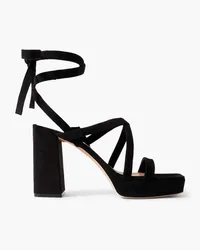 Gianvito Rossi 70 suede platform sandals - Black Black