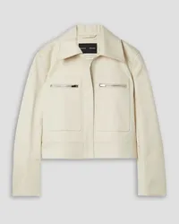 Proenza Schouler Cropped cotton-gabardine jacket - White White