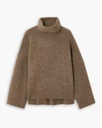 GAUCHERE Lama-blend turtleneck sweater - Brown Brown