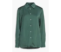 Ophelie satin shirt - Green
