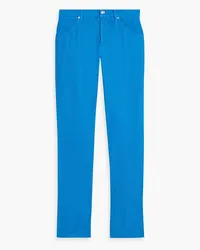 120% Lino Linen-twill pants - Blue Blue