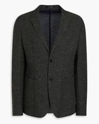 Emporio Armani Wool and cotton-blend blazer - Green Green