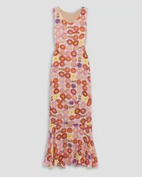 Molly Goddard Ebony floral-print crepe de chine maxi dress - White White