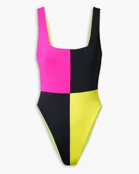 Mara Hoffman Idalia color-block ECONYL® swimsuit - Pink Pink