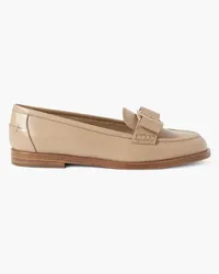 Ferragamo Vivaldo bow-detailed leather loafers - Neutral Neutral