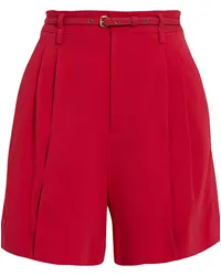 RED Valentino Pleated crepe shorts - Red Red