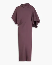 Rick Owens Seb draped crepe dress - Purple Purple