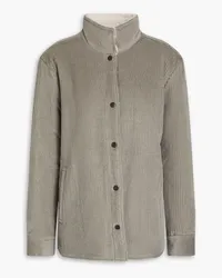 James Perse Cotton and wool-blend corduroy jacket - Gray Gray