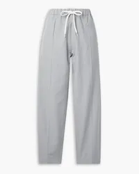 Maison Margiela Cotton and silk-blend canvas straight-leg pants - Gray Gray