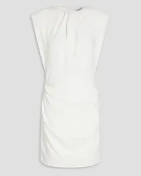 IRO Hivi ruched crepe mini dress - White White