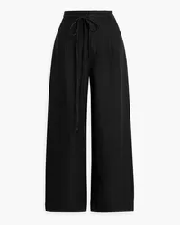 Onia Linen and Lyocell-blend wide-leg pants - Black Black