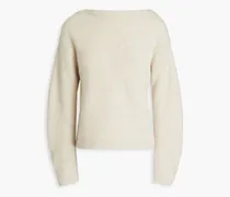 Wool and cashmere-blend sweater - Neutral