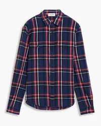 Alex Mill Frontier checked cotton-flannel shirt - Blue Blue